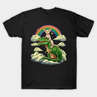 Cat Dinosaur Invasion T-Shirt